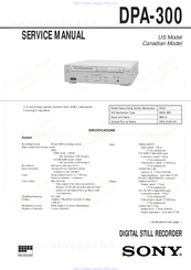 Sony DPA-300 Service Manual