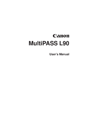 Canon MultiPASS L90 User Manual