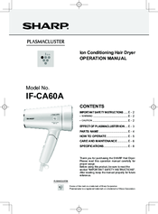 Sharp IF-CA60A Operation Manual