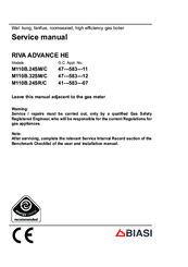 Biasi RIVA ADVANCE HE M110B.32SM/C Service Manual