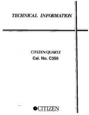 Citizen C350 Technical Information