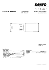 Sanyo FXD-C222 Service Manual