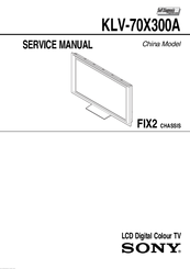 Sony KLV-70X300A Service Manual