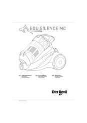 Dirt Devil EQU SILENCE MC Operating Manual