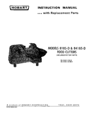 Hobart 84185-D Instruction Manual
