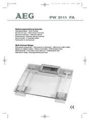AEG PW 3111 FA Instruction Manual