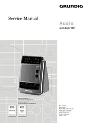 Grundig Audio sonoclock 900 Service Manual