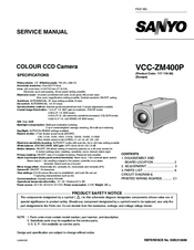 Sanyo VCC-ZM400P Service Manual