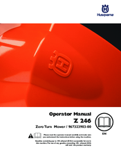 Husqvarna Z 246 Operator's Manual