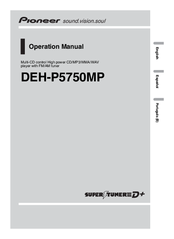Pioneer DEH-P5750MP Operation Manual