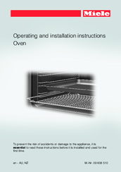 miele H6090B Operating And Installation Instructions