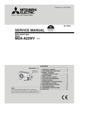 Mitsubishi MUX-A22WV Service Manual
