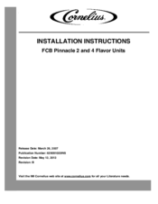 Cornelius FCB Pinnacle Installation Instructions Manual