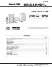Sharp XL-1500W Service Manual