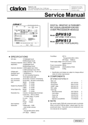 Clarion DPH913 Service Manual