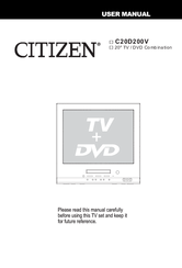 Citizen C20D200V User Manual