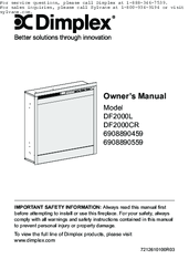 Dimplex DF2000L Owner's Manual