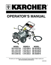 Kärcher HD 2.0/10 Ed Operator's Manual