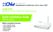 CNET CAR-970 Quick Installation Manual
