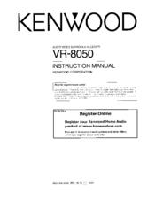 Kenwood VR-8050 Instruction Manual