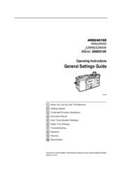 Ricoh Aficio 2090 Operating Instructions Manual