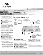 Avocent HMX Manager Quick Installation Manual