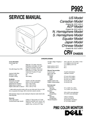 Dell P992 Service Manual