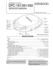 Kenwood DPC-492 Service Manual