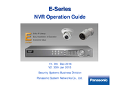 Panasonic E series Operation Manual