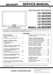 Sharp LC-19LE320 Service Manual