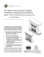Vermont Castings CFX32NV Installation And Operating Instructions Manual