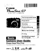 Canon PowerShot G7 User Manual