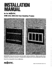 Majestic WMII-42AD Installation Manual
