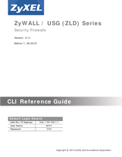 Zyxel Communications ZYWALL USG Series Reference Manual