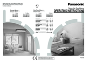 Panasonic CU-V12CTP5 Operating Instructions Manual