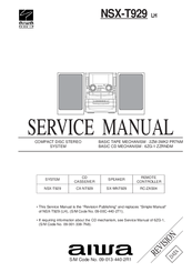 Aiwa NSX-T929 Service Manual
