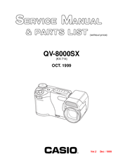 Casio QV-8000SX Service Manual & Parts List