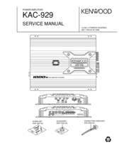 Kenwood KAC-929 Service Manual
