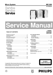 Philips MC-200 Service Manual