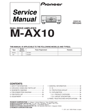 Pioneer M-AX10 Service Manual
