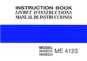 Janome ME 4123 Instruction Manual