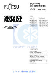 Fujitsu ARY25FUAN Service Manual