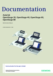 Siemens Asterisk OpenStage 20 Owner's Manual