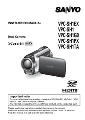 Sanyo Xacti VPC-SH1 Instruction Manual
