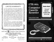Radio Shack CTR-80A Manual