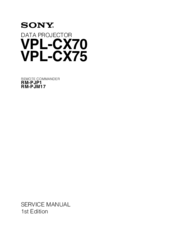 Sony VPL-CX70 Service Manual