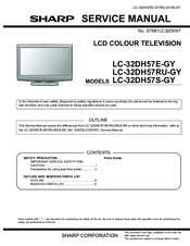 Sharp LC-32DH57S-GY Service Manual