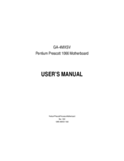 Gigabyte GA-4MXSV User Manual