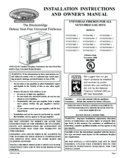 White Mountain Hearth VFD42FB2MF-2 Installation Instructions And Owner's Manual