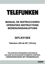 Telefunken 50TLK513ES Operating Instructions Manual